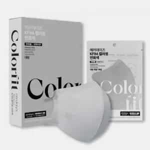 [에어데이즈 컬러핏] KF94 새부리형 마스크 중형 100매 (9종)