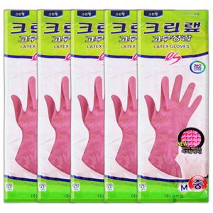 크린랩 고무장갑 중 5개