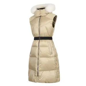 [레노마골프] 여성 폭스퍼 탈부착 후드 롱 구스 다운 베스트 점퍼2 RWDVM8310_HDD