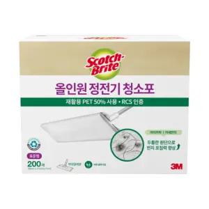 3M 올인원 정전기 청소포 표준형, 200매