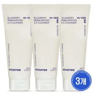 이니스프리 블루베리 리밸런싱5.5클렌저 대용량200ml 3개