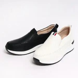 [롯데백화점]원더슈즈 원더슈즈 피렌체 소가죽 컴포트 슬립온 스니커즈 4.5cm P-S137