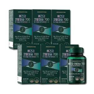 메가포텐 뼈건강 코랄칼슘 700 마그네슘 아연 비타민D + K x 6병 6개월분 칼마디 K 칼마디아 칼슘제