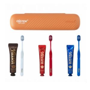 (단체용) 오스템 뷰센 휴대용 양치키트 10세트(치약+칫솔,케이스)