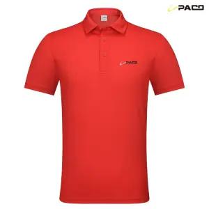 LEPACO 남성 여성 골프 테니스 볼링 배드민턴 반팔 카라 티셔츠 레드