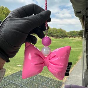 버디 패딩 리본 골프 티걸이 티꽂이 티고리 골프악세사리