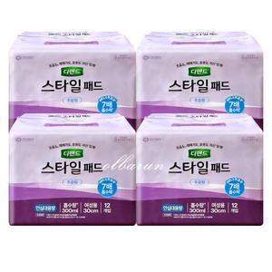 디펜드 스타일 패드 여성용 (초슬림) 안심대용량 12매 x4팩 /요실금패드 기저귀