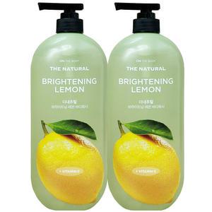 온더바디 더 내추럴 바디워시 레몬향 900g 2개