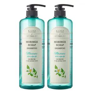 댕기머리 허벌 모링가 스칼프 샴푸 1000ml 2개 / 두피 모발 영양 공급