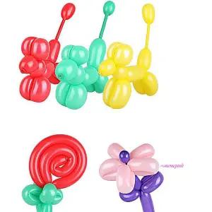 요술풍선 그린 파티용품 생일 아트 100개입 꽃다발 막대 꽃풍선 재료 긴bcd045