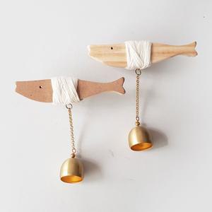 [이앤]액막이 도어벨 출입문종 명태 북어 명주실 현관종 미니 풍경종 강력자석 현관벨 빈티지소품