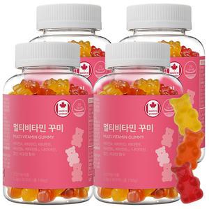 네이처그랜드 어린이 멀티비타민 꾸미 90구미 4병 12개월분 캐나다직수입