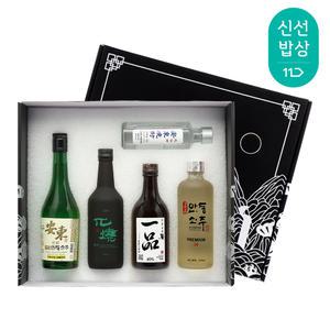 [품질보장] 안동소주 오봉도세트_박재서명인22,일품40,민속주안동소주45,올소안동소주25,명품안동소주30