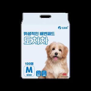 도차차 배변 패드 강아지 애견 18g, M (40 x 50cm) 100매 4팩(400개)