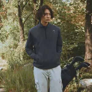 [챌린저](대전신세계)남성 프리무브 반집업 아노락 윈드브레이커 차콜