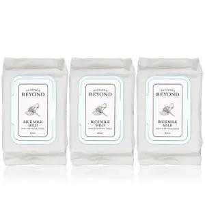 비욘드 라이스밀크 마일드 딥 클렌징 티슈 50매 3개