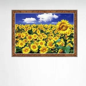 (해바라기들판III) 1000피스 해바라기들판III 직소퍼즐 앤틱골드액자포함/1000PCS/장식/퍼즐/1000/명화