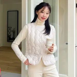 [핑크시슬리] 가볍다 웰론퀼팅 셔링 패딩 조끼