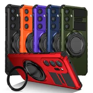 갤럭시 S25 S24 S23 S22 S21 노트20 울트라 플러스 FE 범퍼 하드 케이스 렌즈보호 자석 링 휴대폰