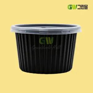 다용도컵 국물용기 대 PP 105파이 검정 100세트 / BFP