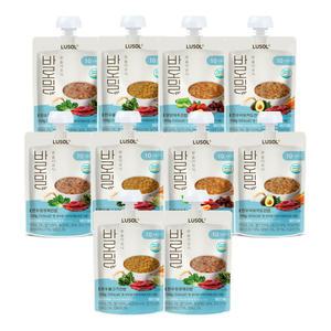 [루솔] 프리미엄 실온이유식 바로밀 3단계 10팩 (파우치형/낱포)