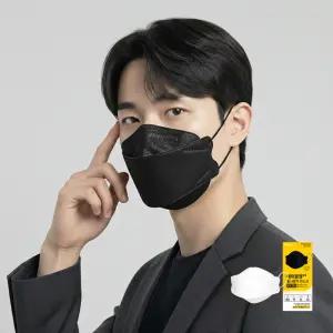 KF94 블랙100% 국산에어블링 황사 방역 마스크 대형 25매