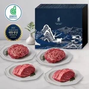 강원한우 정육세트 2호, 1+등급 이상, 총 1.2kg(불고기 300g 2팩, 국거리 300g 2팩)