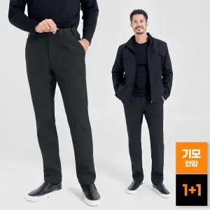 [마운틴벨리][1+1] 원턱 100데니아 기모 본딩 이밴드 데일리 겨울 팬츠