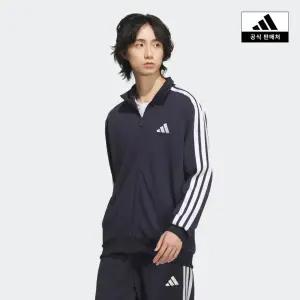 [아디다스](의정부점)[아디다스코리아공식] 3S 레귤러 핏 더블니트 트랙 재킷 [JV6978]