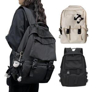 패브릭 남성 여성 백팩 배낭 베이직 중학생 고등학생 책가방 학교 가방 ODM-WMBP03