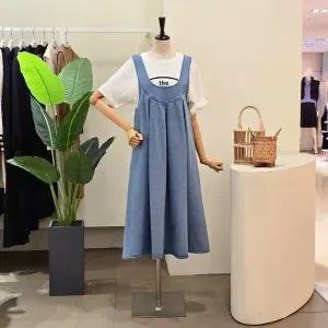 [대구백화점] [4CUS]백 리본 U넥 데님 원피스(FS5A3OP30499)