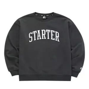 [스타터 블랙라벨]아치로고 스웨트 셔츠 (차콜) SA241IMM01_CHC