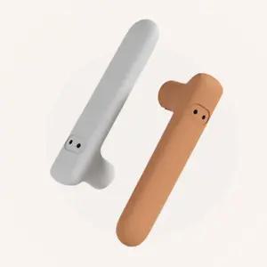 심플 정전기 방지 손잡이 아파트 화장실 현관 방 문 도어 고리 핸들 실리콘 커버 인테리어