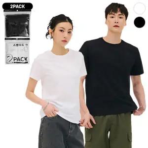 (체이스컬트) (UNISEX) 스탠다드핏 2-PACK 반팔 T-SHIRT/2Color