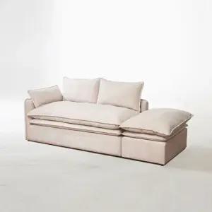 메종 앙리 패브릭 소파 2인용 스툴포함 TCU015