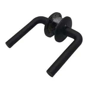 원형레버 검정 문손잡이 문고리 W9EC35C