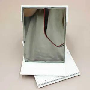 화이트 거울 접이식 미니 유리 휴대용 WF4F1F9