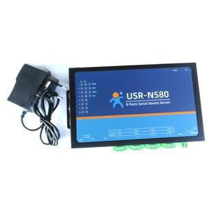USR-N580 이더넷 직렬 서버, 8 RS485 포트 변환기, 많은 장치 연결 지원