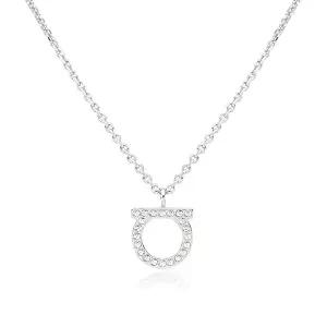 페라가모 76 0132 0696657 (760132 696657) 간치니 크리스탈 라지 목걸이 타임메카