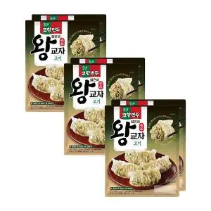 해태 고향만두 얇은피왕교자(고기) 370g, 2입, 3개 (총 6개)
