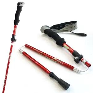 간편한 휴대 TR S 접이식 등산스틱 초경량 듀랄루민