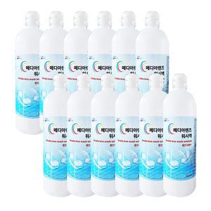 메디아렌즈 식염수(워시액) 500ml X 12개 렌즈식염수