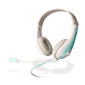 어린이헤드셋마이크 화상 영어 수업 인강용 어학용 학습용 초등학생 경량 유선 헤드셋 민트색