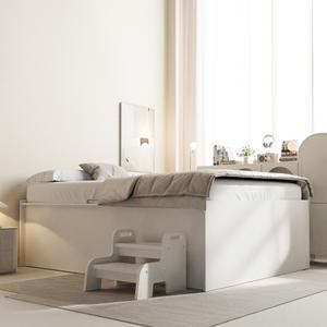 [숨결]침대와 수납을 동시에 리프트업 벙커 수납 슈퍼싱글 침대-높이600