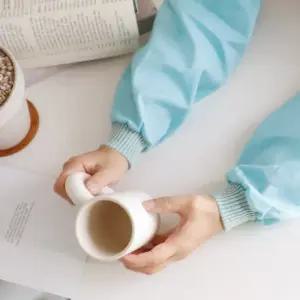 유즈 작업용 솔리드 스트라이프 면 팔토시 덧소매 6color