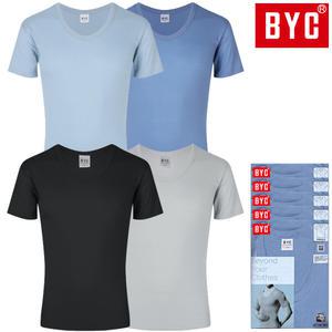 BYC 남성 반팔 런닝 5매 순면 남자 티셔츠 컬러 단색 메리야스 BYE1003 5S