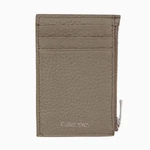 [롯데백화점]캘빈클라인 남성 CK 레더 지퍼 카드지갑 베이지 4D1030G (4D1030G-RMO)