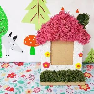 [하프클럽/]스칸디아모스 DIY 집모양 액자(5인세트)