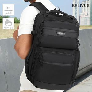 남자 백팩 17인치 노트북 수납 캐리어 결합 직장인 출장 가방 BSZ560