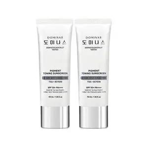 [셀러허브 1]도미나스 피그먼트 토닝 선스크린 40ml(SPF50+) 이엑스 2개 Ss